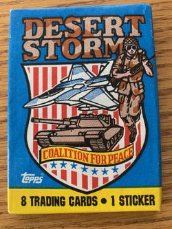 Topps brand Desert Storm Trading Cards