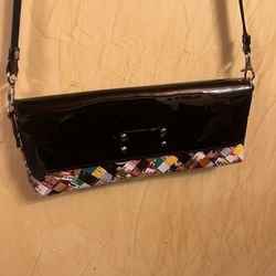 NAHUI OLLIN CLUTCH Purse Multicolor Bag Unique Papoer Wrapper Wristlet Collectible Memorabilia