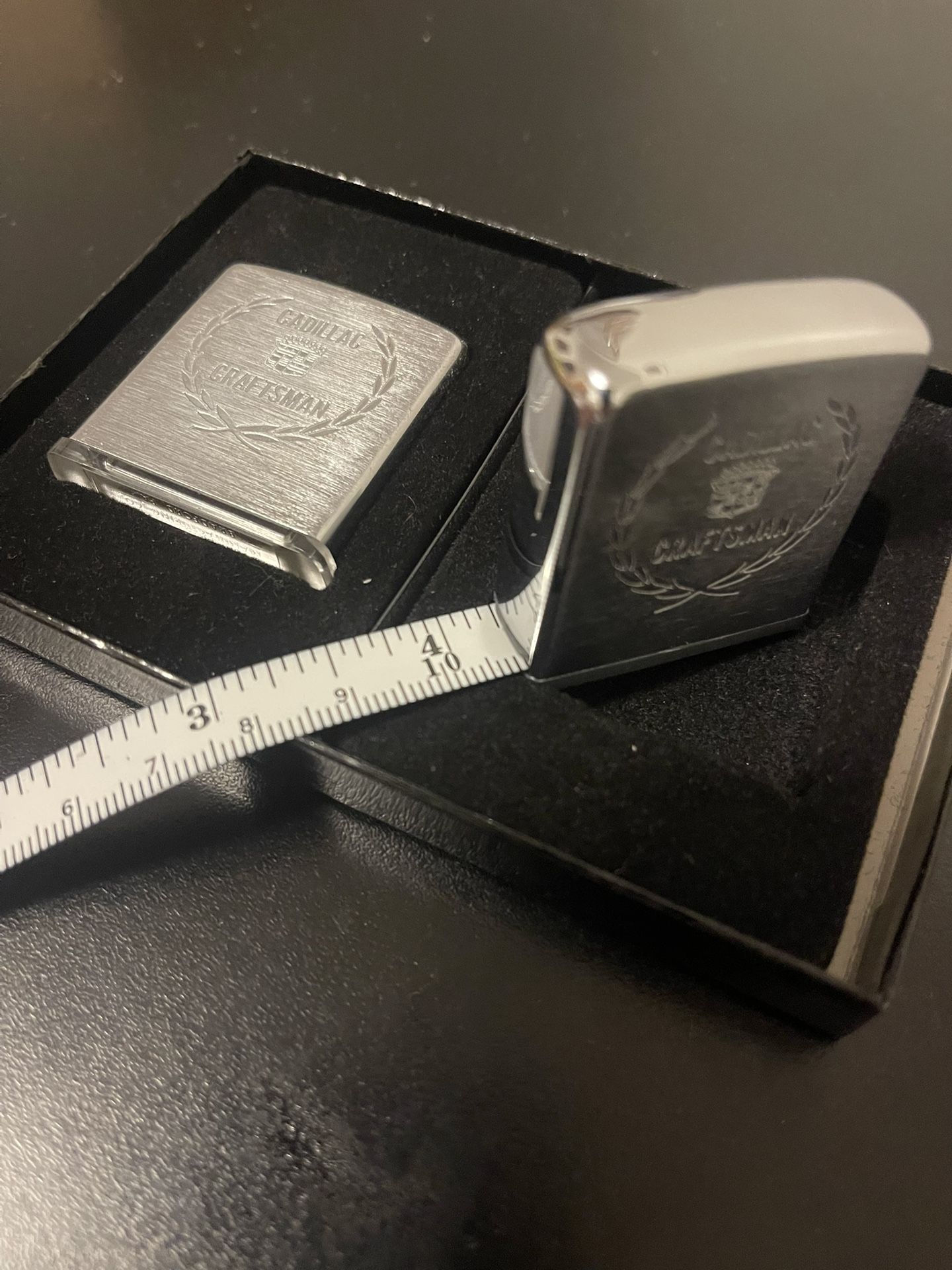 Rare Vintage Zippo Cadillac Ruler And Magnifying Glass