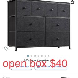REAHOME 8 Drawer Dresser for Bedroom Chest of Drawers Closets Storage Units Organizer Large Capacity Steel Frame Wooden Top Living Room Entryway Offic