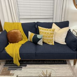 Two Mid century sofas