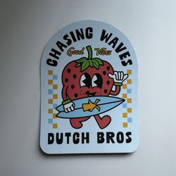 Dutch Bros “Chasing Waves” Sticker
