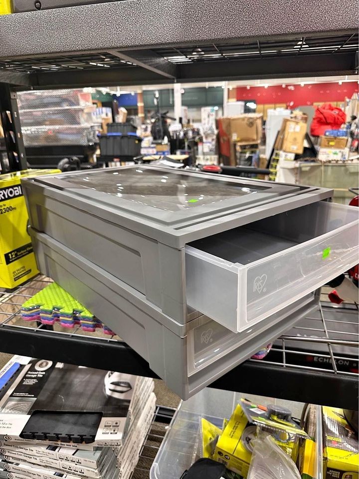 Big Stackable Plastic Storage 2 Drawer - Organizador plastico grande 2 gavetas
W17
H12
D29
