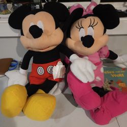 22 In Mickey And Minnie Plush