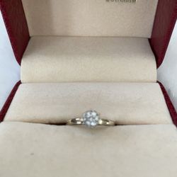 Diamond Ring With 14K Band! Engagement Ring