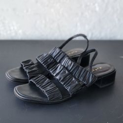 Maguire Womens Heels Sandals Size 38 US 7 Black boho Chic Retro Y2K 