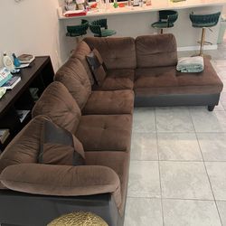 Suede Wayfair Sectional Couch