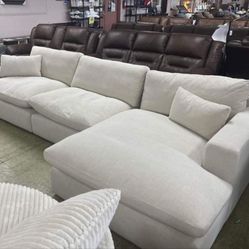 👌ELYZA 3 PIECE RAF CORNER SECTIONAL WITH CHAISE/$10 Payment 