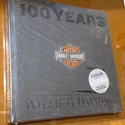 New Sealed 100 Years of Harley Davidson by Willie G. Davidson Hardcover Book