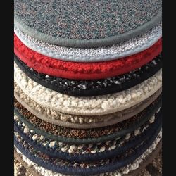 Set Of Ten Carpet Rounds (edged)