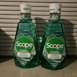 Scope 33.8 fl.oz $4 cada uno