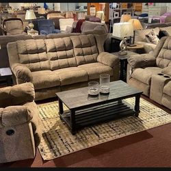 Workhorse Cocoa Reclining Living Room Set /couches /Sofa and Loveseat 1439