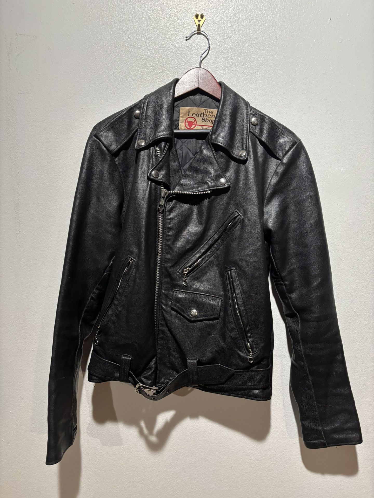 Vintage Leather Motorcycle Jacket