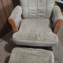 Rocking Chair With Foot Rest