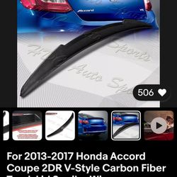 2013-17 Honda Accord 2dr. Carbon Fiber Spoiler