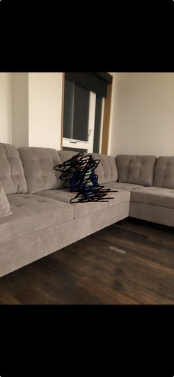 Couch with ottoman