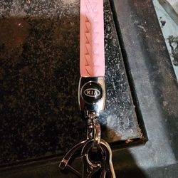 Kia Pink Key Chain And Key Fob Holder