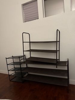 Metal Shoe Rack Set of three