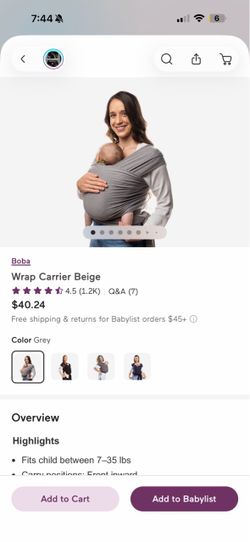 Boba baby wrap