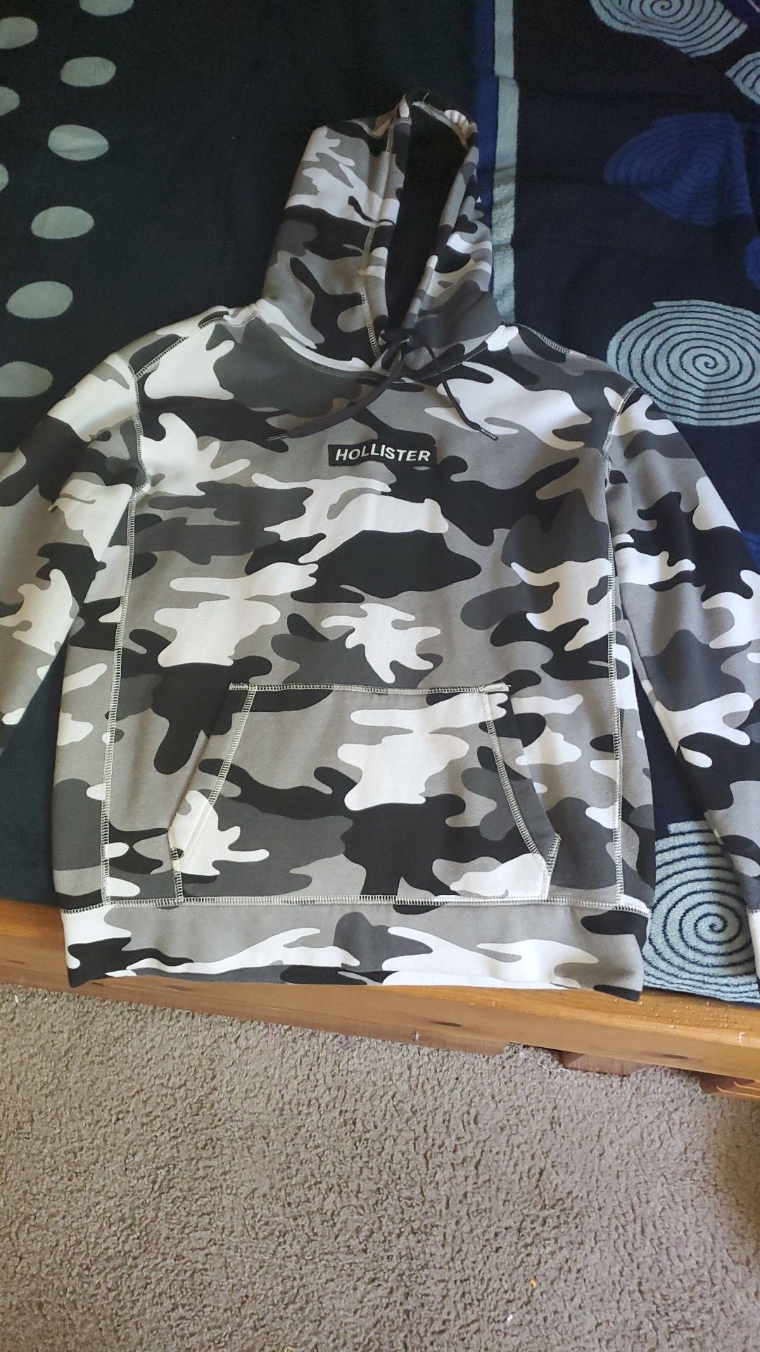Grey Black Camo Hollister Hoodie Camo Hoodie Hollister Hooded