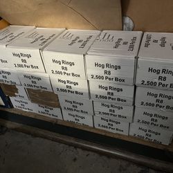 20 Boxes 3/4" Hog Rings 2500/box Galvanised 