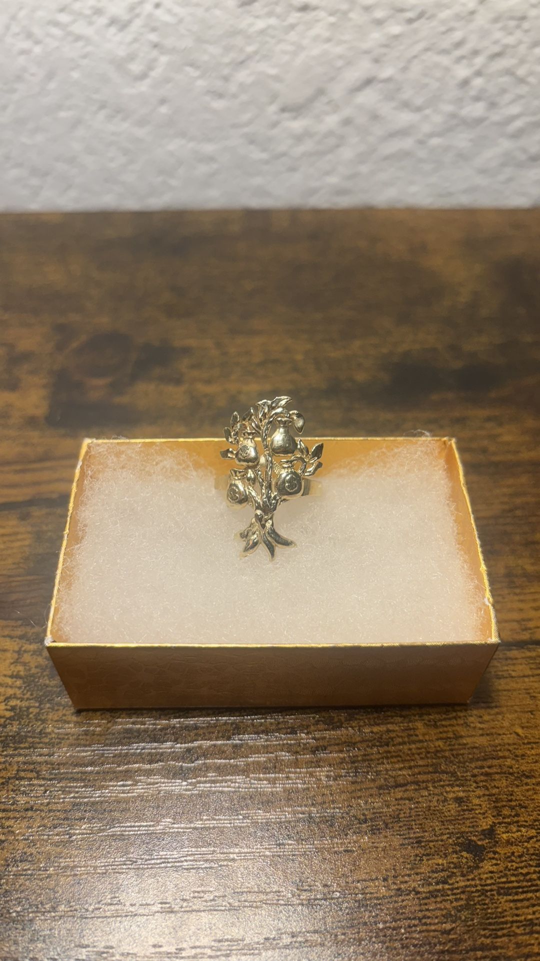 10k Gold Money Tree Ring