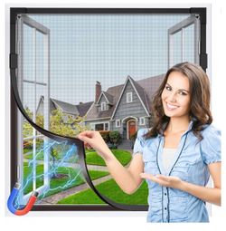 Magnetic DIY Fiberglass Window Screen Mesh
