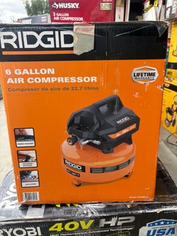 6 Gal. 150 PSI Portable Electric Oil-Free Jobsite Pancake Air Compressor with Dual Pressure Gauges and 2-Quick Couplers