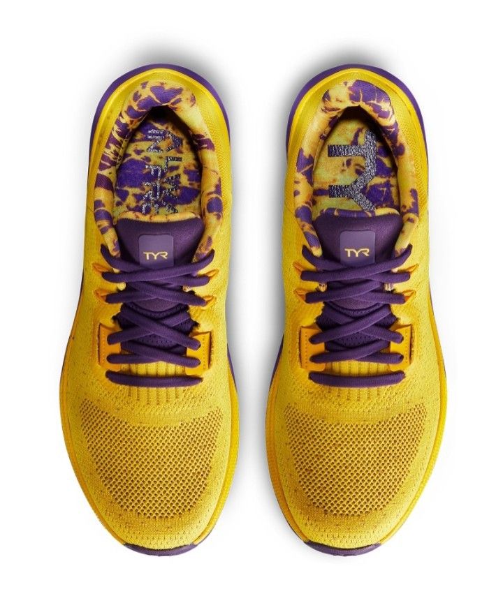 TYR Techknit RNR-1 Crossfit Yellow & Purple Running Shoes Size 12