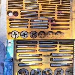 Vintage Tap and Die Set in Wooden Case