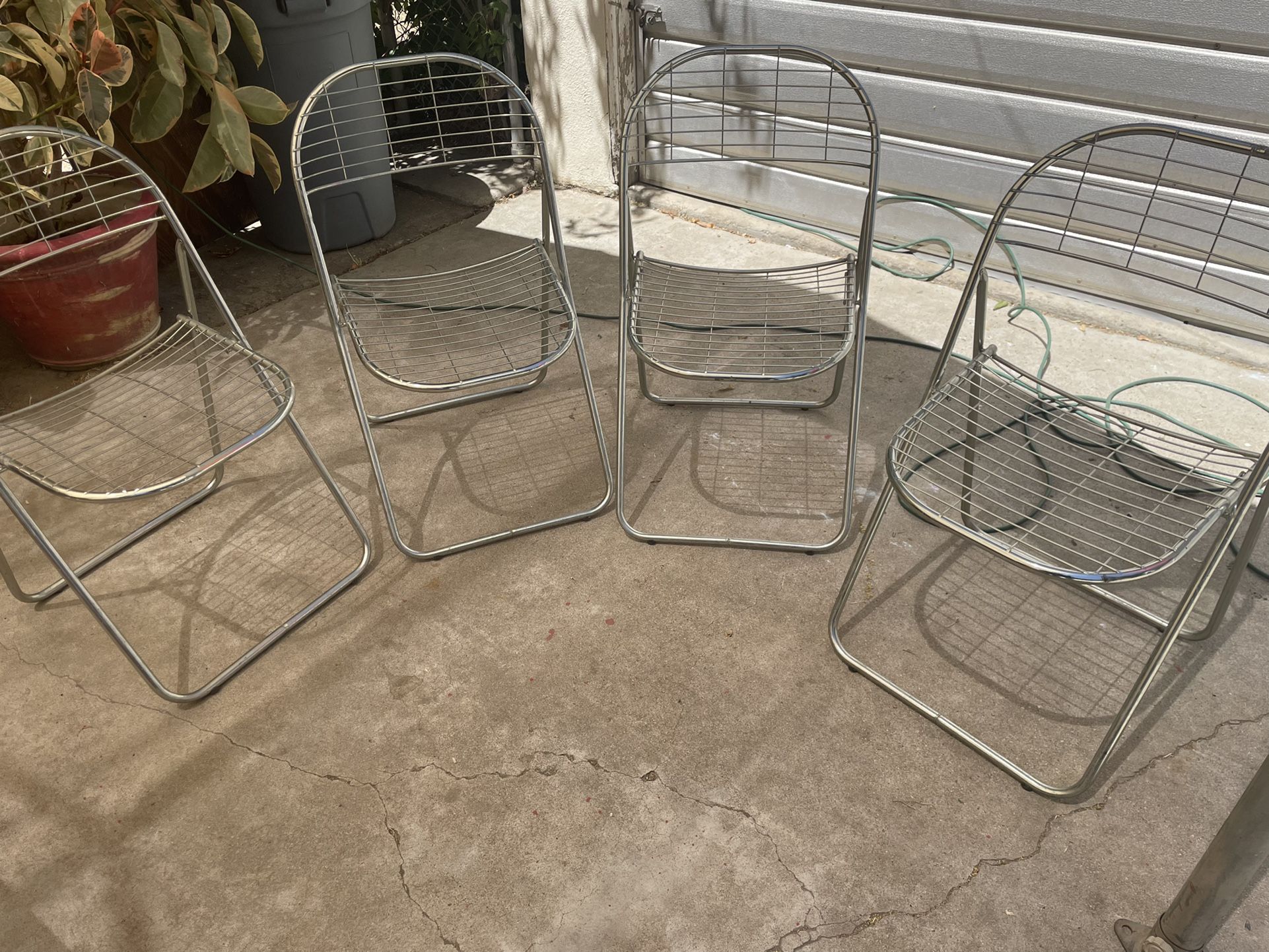 Old Metal Folding Lawn Chair