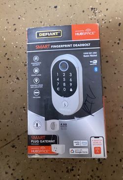 Defiant Smart Fingerprint Deadbolt Satin Nickel