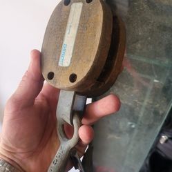 Vintage Crosby-Weston Wooden Block Pulley