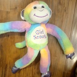 Girl Scout Plush Stuffies, Lot Of 2 Monkey And Pony