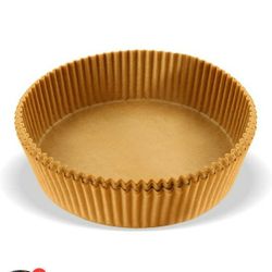 Air Fryer Parchment Paper Pan 6.5" Non-Stick Disposable Baking Paper Liners Unperforated Round Air Fryer Sheets For Baking Roasting Microwave Oven (10
