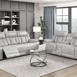Reclining Sofa & Loveseat Set. Pay Just $39 Down With No CREDIT NEEDED FINANCE! DM for application