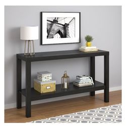 Mainstays Parsons Console Table, Multiple Colors Available - blackoak