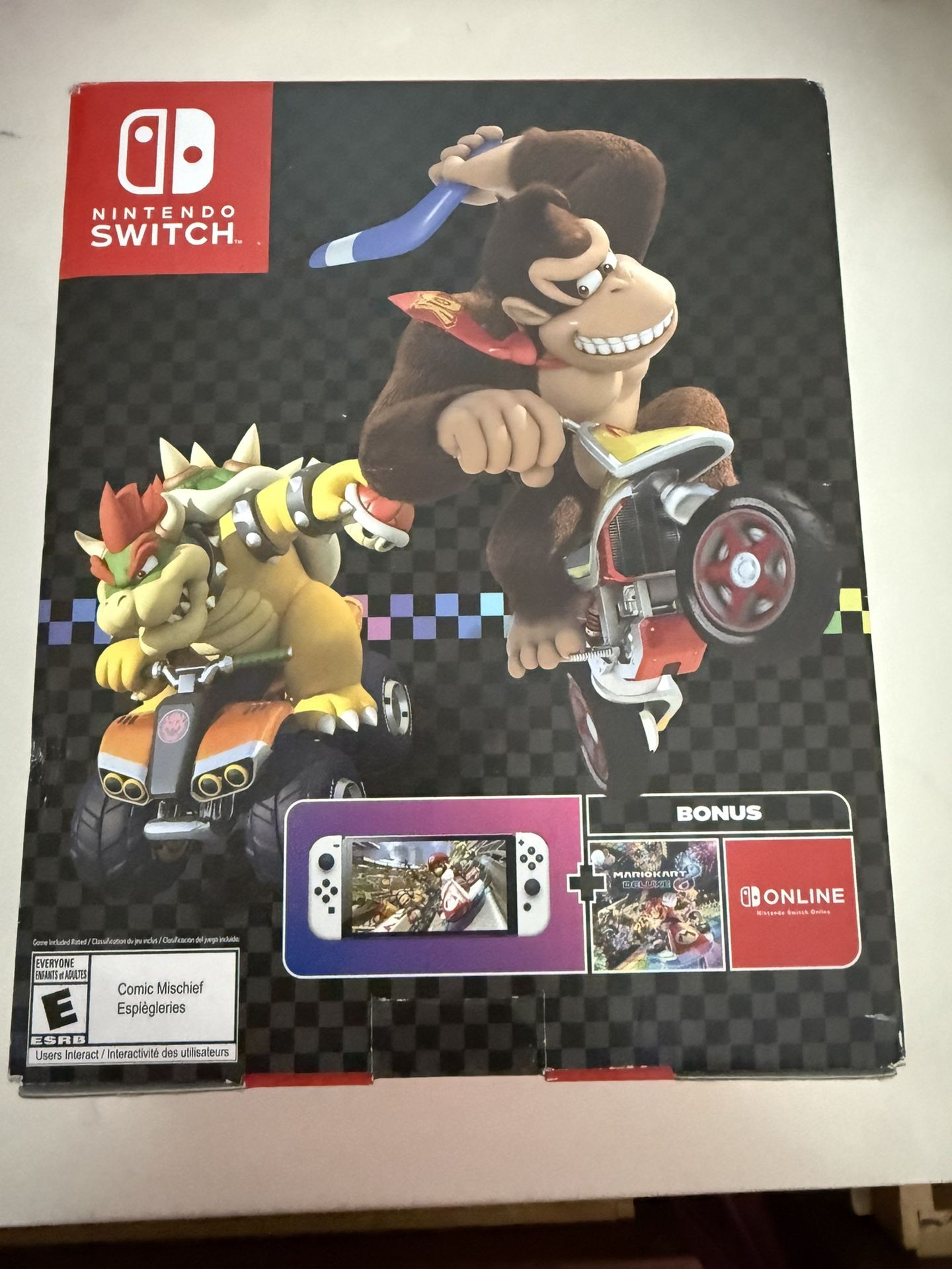Nintendo Switch OLED + Mario Kart 8 + 12mo Online + $60 Bionik Case (NEW!)