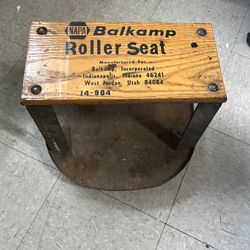 Antique NAPA Rolling Seat 