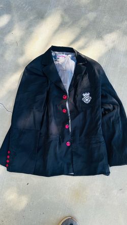 Black Blazer with Red Buttons and persona Crest