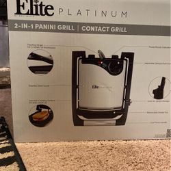 2-in-1 Panini Grill And Contact Grill 
