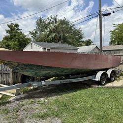 REDUCED - 25' Custom Anacapri Bay Boat Project + Trailer