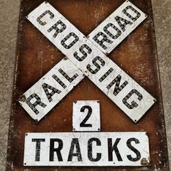 Railroad Crossing Sign - New