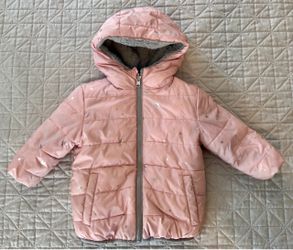 2T Girls Pink Reversible Winter Jacket