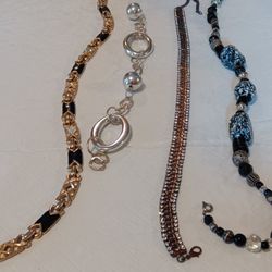 Four Vintage And Unique Women's Necklaces