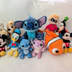 Disney Mixed Plushie Lot 