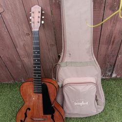 1940s Granada Archtop Hollow Body Acoustic Guitar Vintage Rare Taylor Case Gibson Fender Marshall Martin