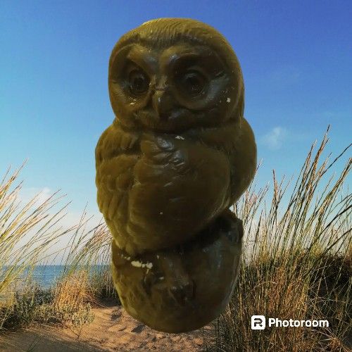 Statue Owl Bronze Mid Century