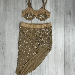 Pearl Embellished Two-Piece Set