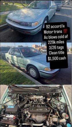 Honda accord LX 4 door V4